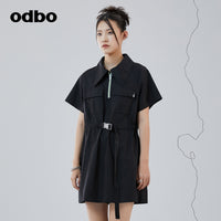 odbo polo領 襯衫連衣裙女022年新款