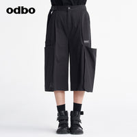 odbo 工裝風 男女同款 褲子 七分褲