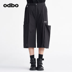 odbo 工裝風 男女同款 褲子 七分褲