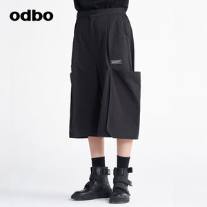 odbo 工裝風 男女同款 褲子 七分褲