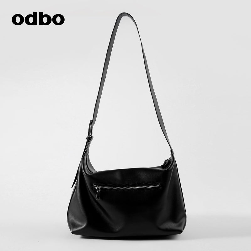 【商場同款】odbo/歐迪比歐時尚真皮軟皮包女單肩包大容量斜挎包