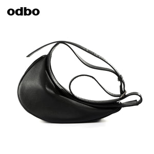 【商場同款】odbo/歐迪比歐設計師品牌牛皮包包單肩包斜挎包