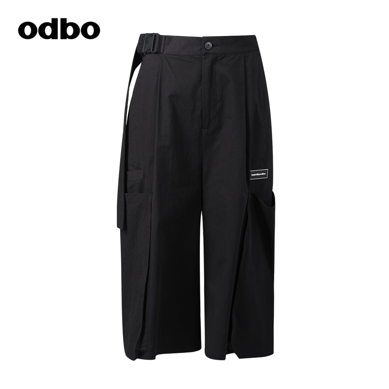 odbo 工裝風 男女同款 褲子 七分褲